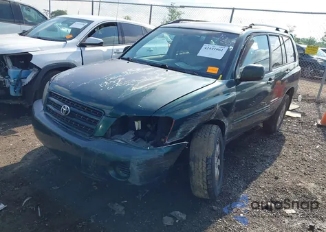 2001 Toyota Highlander из США, поврежденный, VIN JTEHD21A210002498